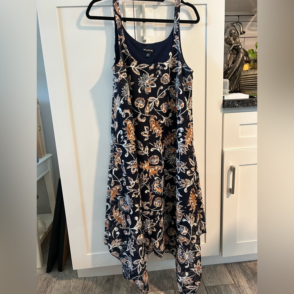 Nina Leonard handkerchief dress XL